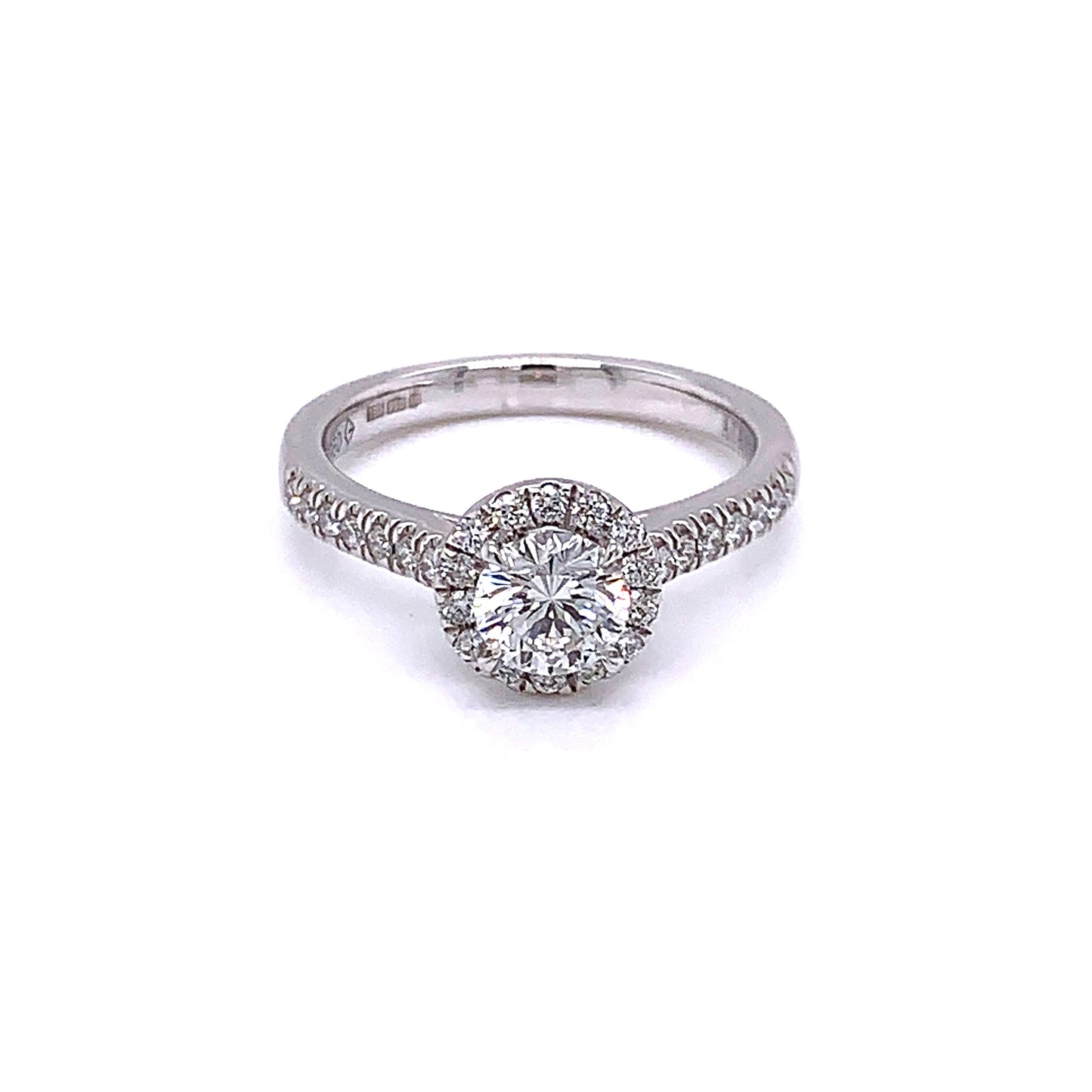 Aurora Cut Diamond Halo Ring - 0.61cts  Gardiner Brothers