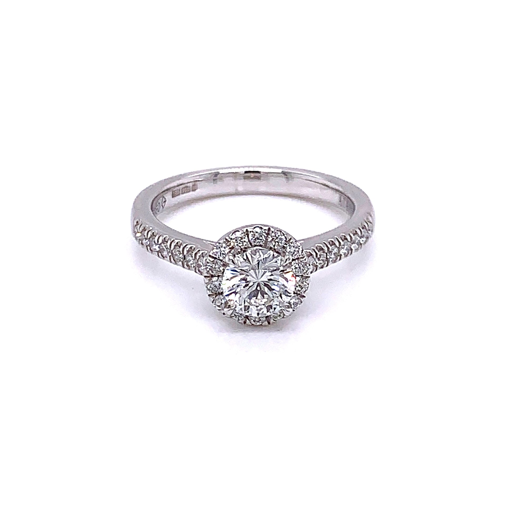 Aurora Cut Diamond Halo Ring - 0.61cts  Gardiner Brothers