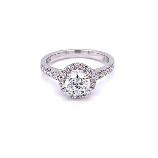 Copy of Aurora Cut Diamond Halo Style Ring - 1.07cts  Gardiner Brothers