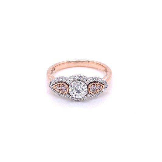 Aurora Diamond With Argyle Pink Diamonds Ring - 0.86cts  Gardiner Brothers