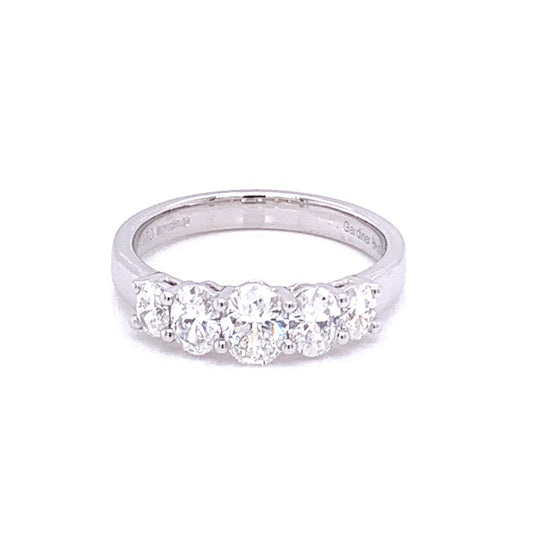 Aurora 5 Oval Shaped Diamond Ring - 1.06cts  Gardiner Brothers