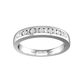 Round Brilliant and Baguette Cut Diamond Set Wedding Band  Gardiner Brothers   