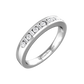 Round Brilliant and Baguette Cut Diamond Set Wedding Band  Gardiner Brothers   