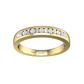 Round Brilliant and Baguette Cut Diamond Set Wedding Band  Gardiner Brothers   