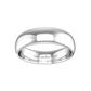 Plain Wedding Band In A "D" Shape Profile  Gardiner Brothers   