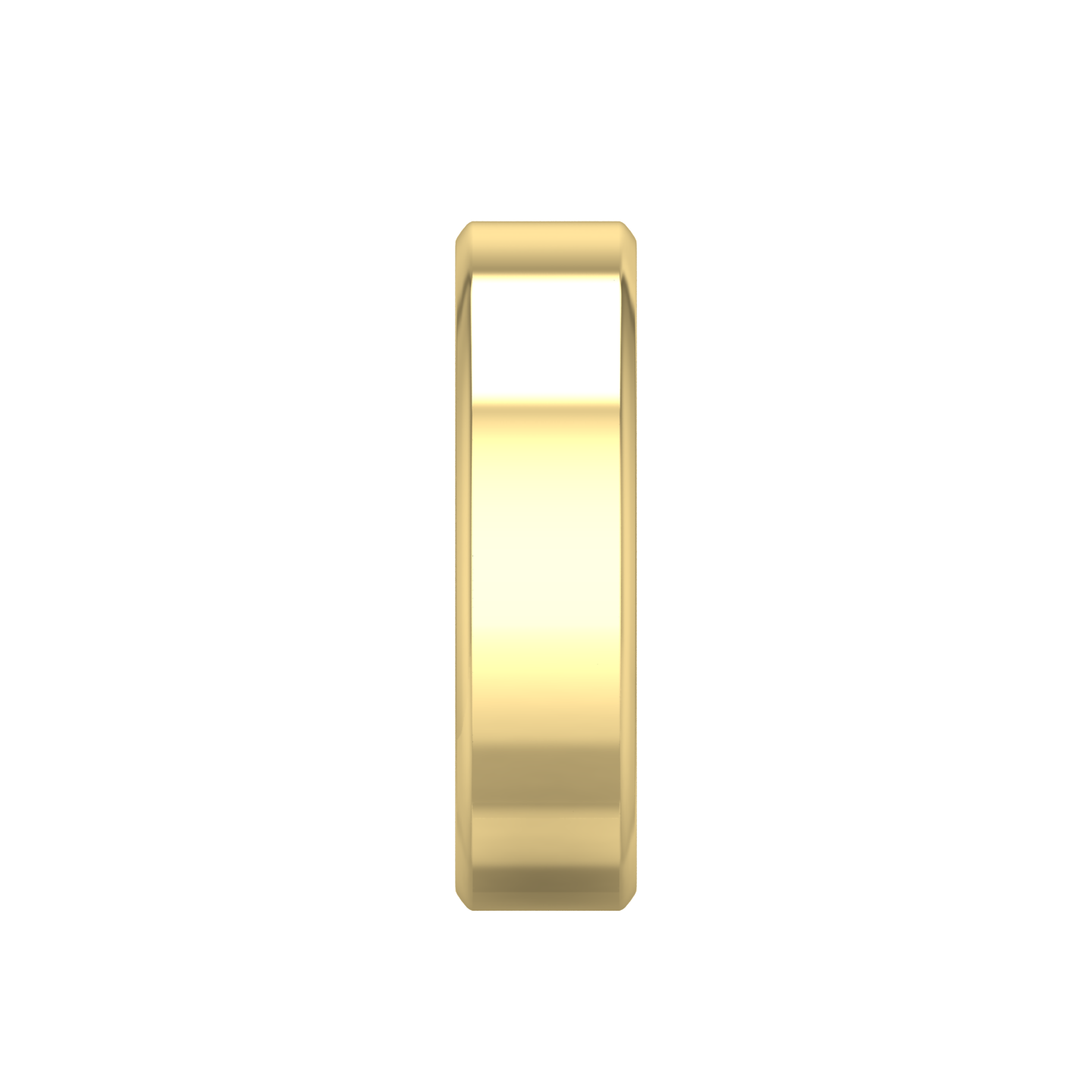 Plain Wedding Ring With A Flat Outside Profile and Bevelled Edge  Gardiner Brothers   