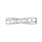 Round Brilliant Cut Diamond Cross-Over Wedding Band  Gardiner Brothers   