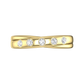 Round Brilliant Cut Diamond Cross-Over Wedding Band  Gardiner Brothers   