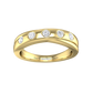 Round Brilliant Cut Diamond Cross-Over Wedding Band  Gardiner Brothers   