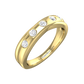Round Brilliant Cut Diamond Cross-Over Wedding Band  Gardiner Brothers 0.05cts 18ct Yellow Gold 