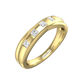 Princess Cut Diamond Cross-Over Wedding Band  Gardiner Brothers 0.05cts 18ct Yellow Gold 
