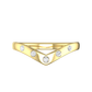 Bow Shaped Wedding Ring with 5 Round Brilliant Cut Diamonds  Gardiner Brothers   