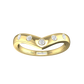 Bow Shaped Wedding Ring with 5 Round Brilliant Cut Diamonds  Gardiner Brothers   