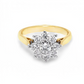 9 Stone Round Brilliant Cut Diamond Cluster Ring  gardiner-brothers