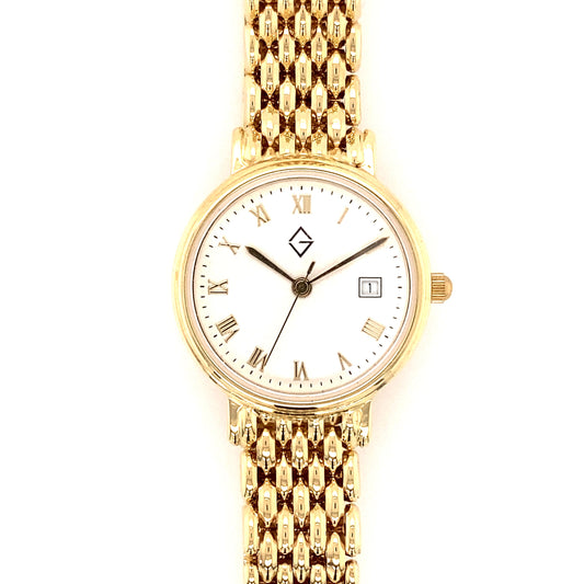 Ladies 14ct Yellow Gold Wrist Watch  Gardiner Brothers