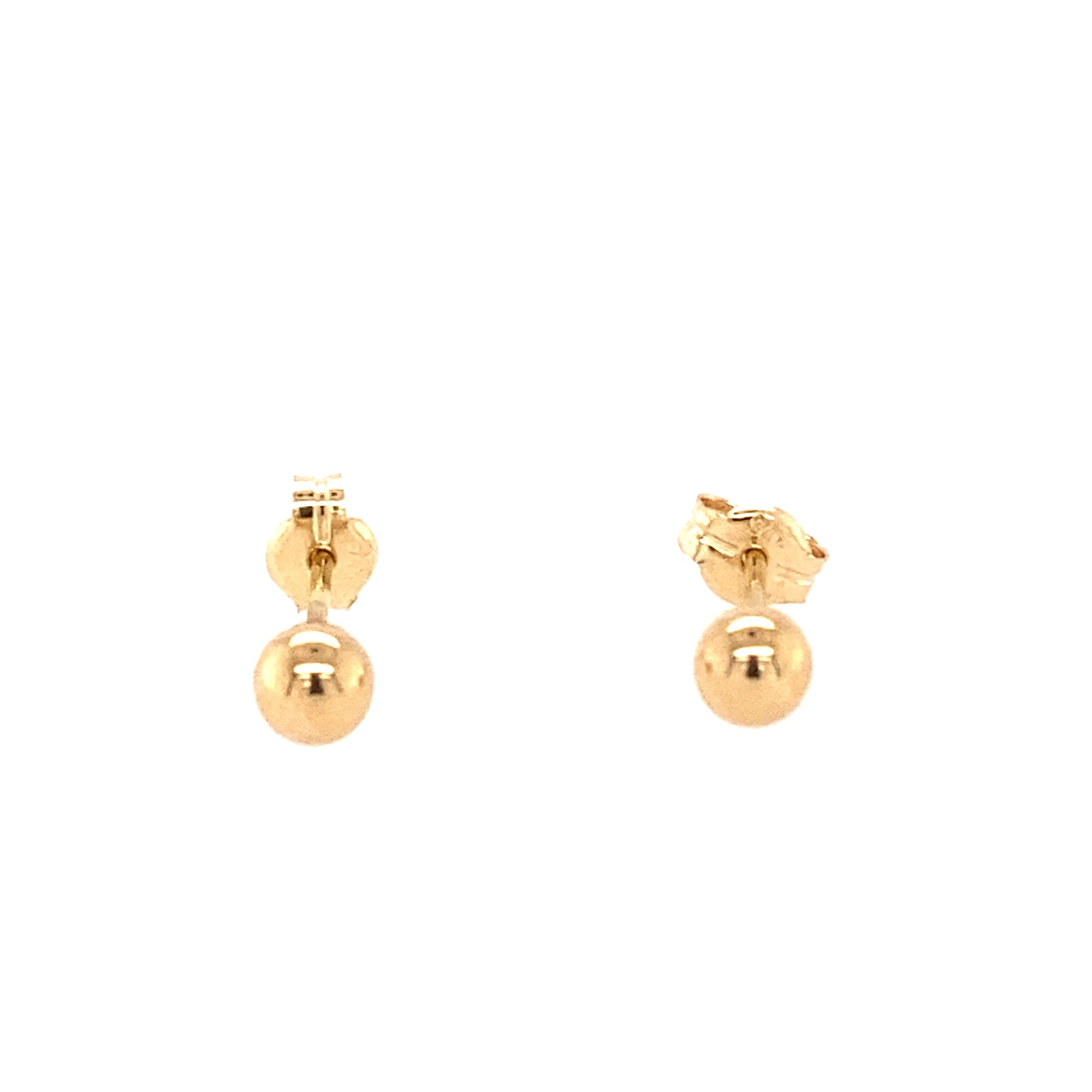 Yellow Gold Ball Stud Earrings  Gardiner Brothers