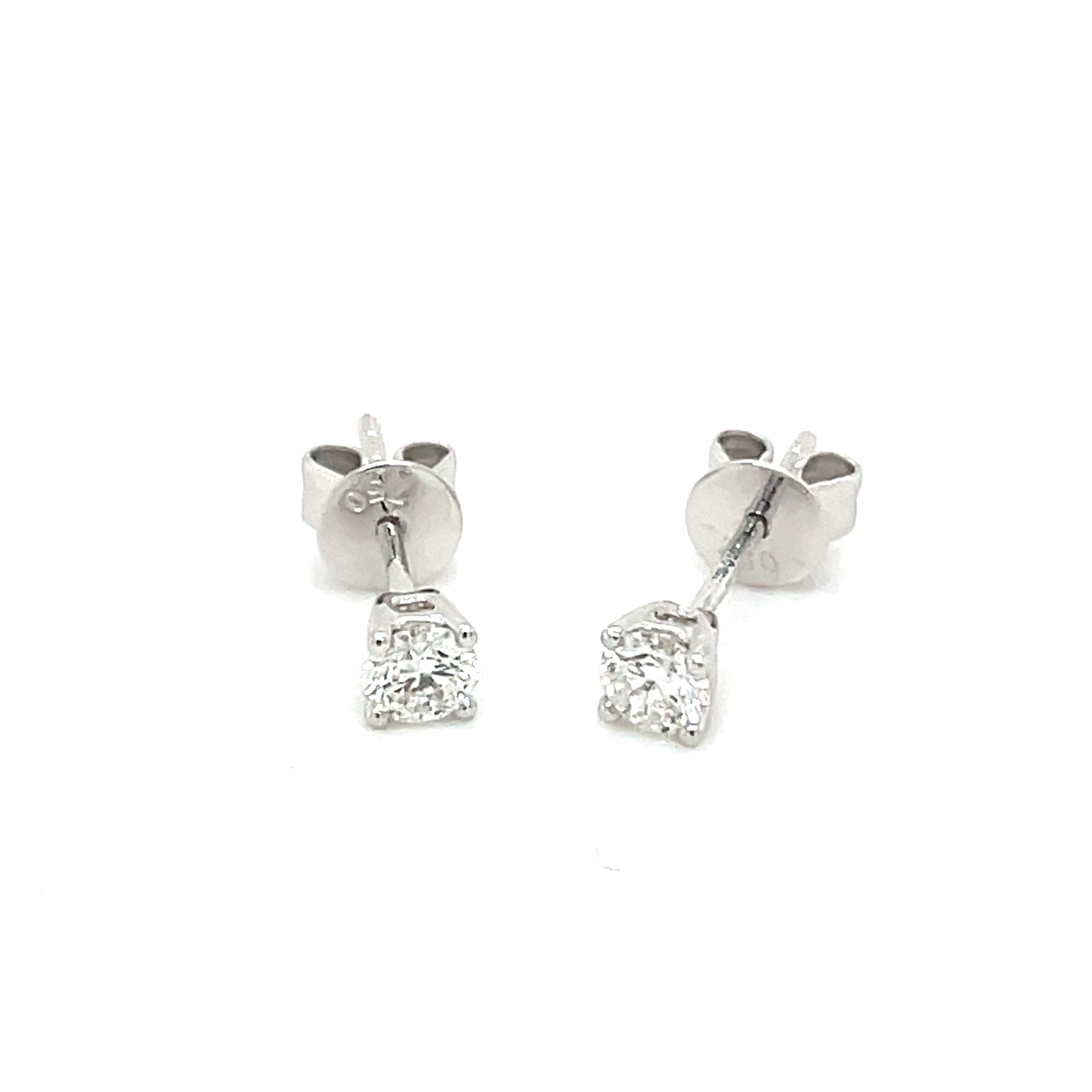 Aurora Cut Diamond Solitaire Earrings - 0.30cts  Gardiner Brothers