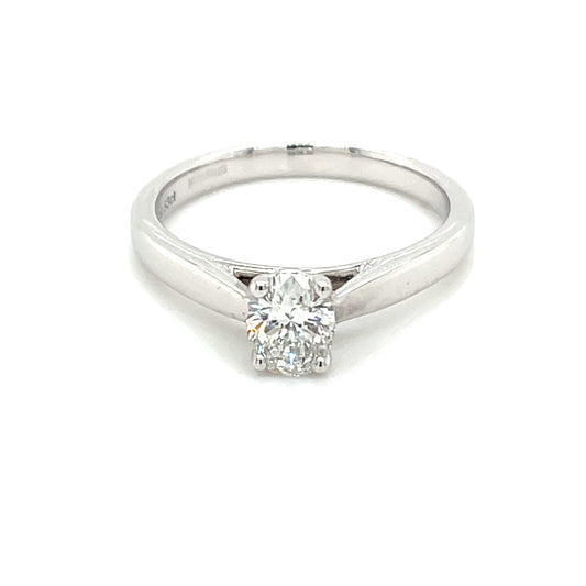 Oval Shaped Aurora Cut Diamond Solitaire Ring - 0.53cts  Gardiner Brothers