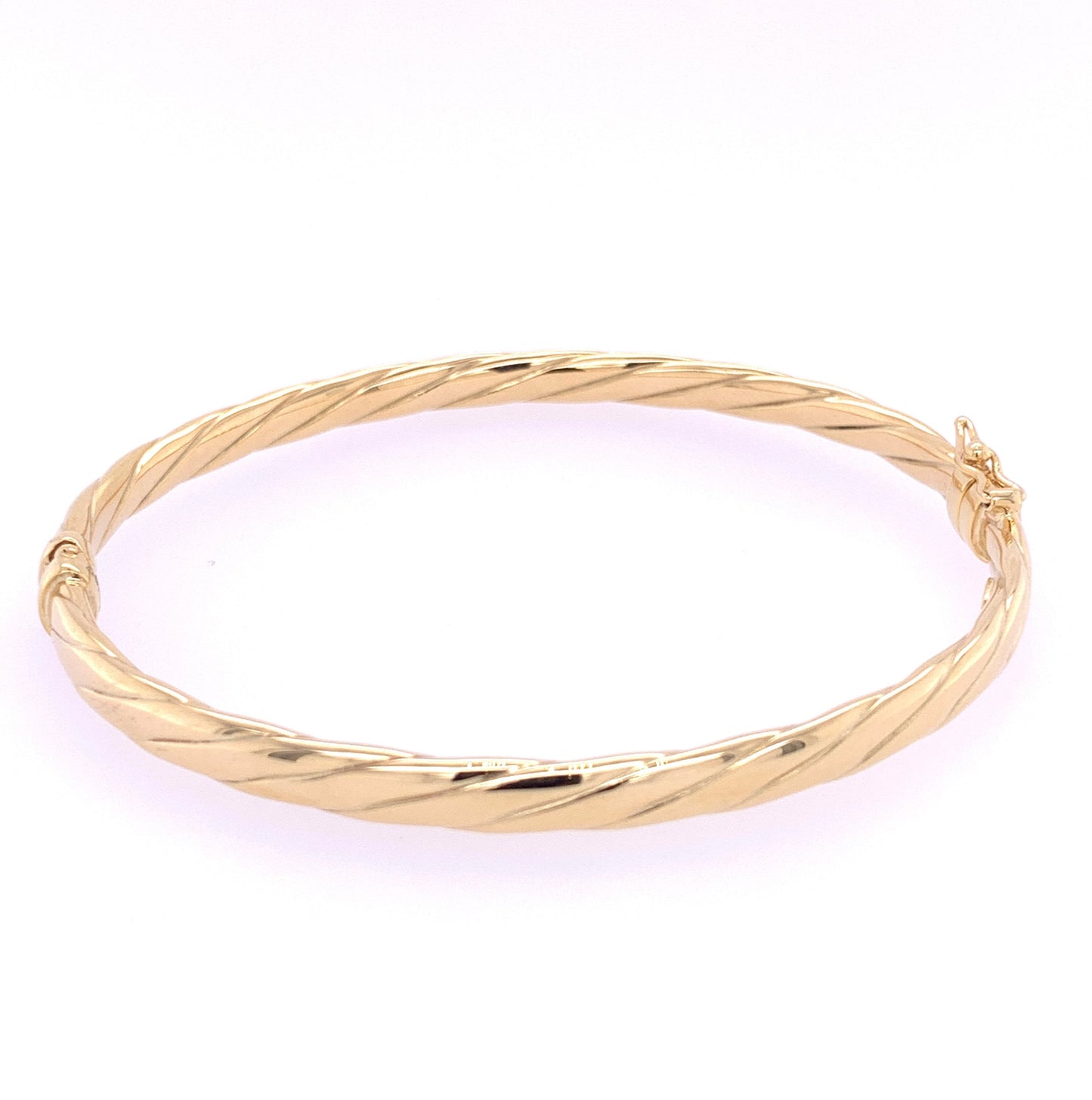 Gold Twist Style Bangle  Gardiner Brothers