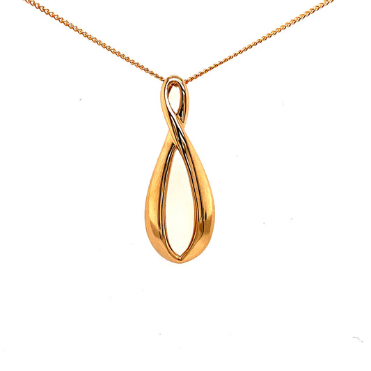 Yellow Gold Figure of 8 Pendant  Gardiner Brothers