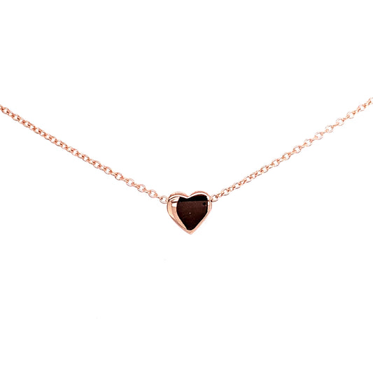 Rose Gold Heart Pendant  Gardiner Brothers