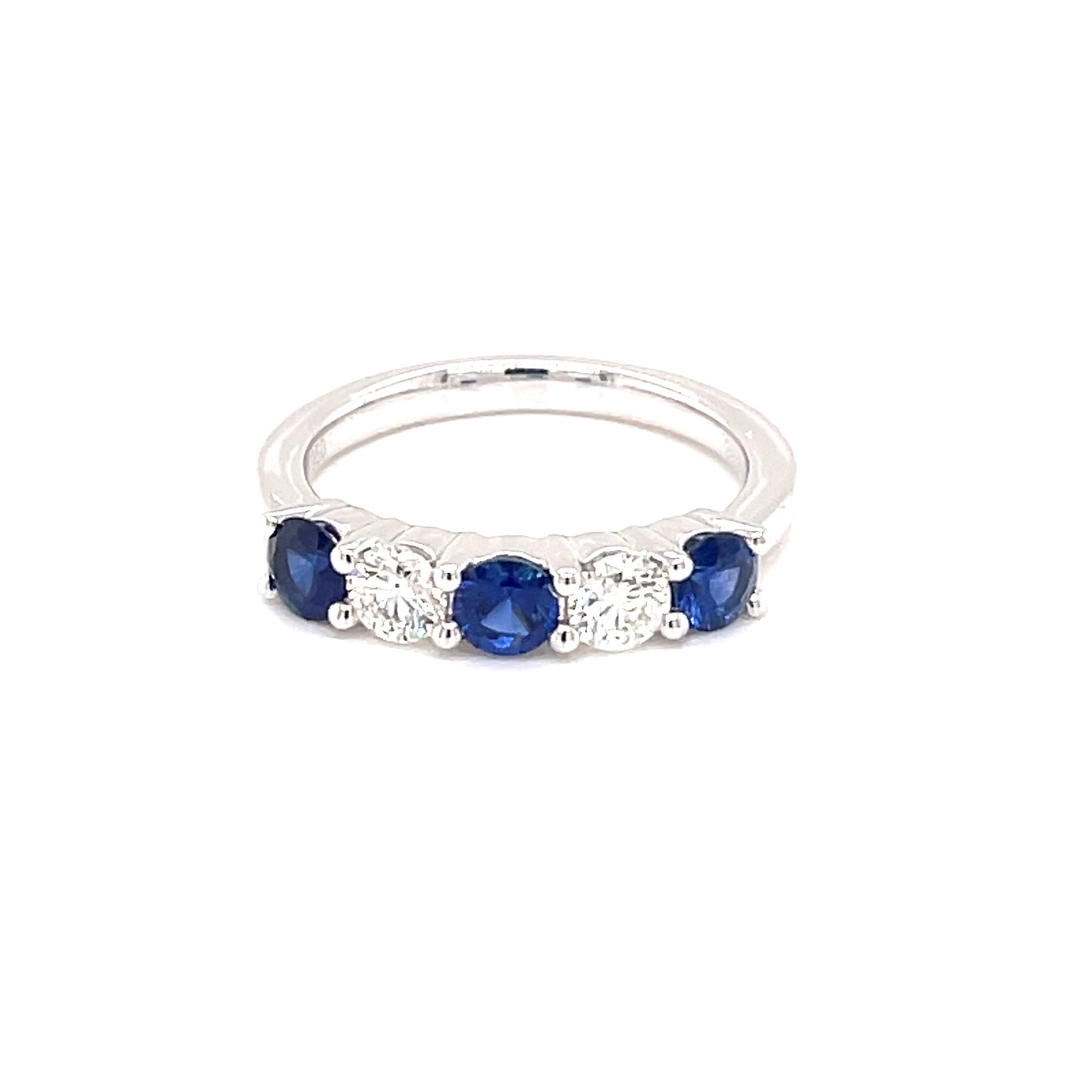 Sapphire and Diamond 5 Stone Eternity Ring  Gardiner Brothers