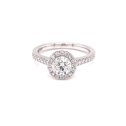 Aurora Cut Diamond Halo Style Ring - 0.84cts  Gardiner Brothers