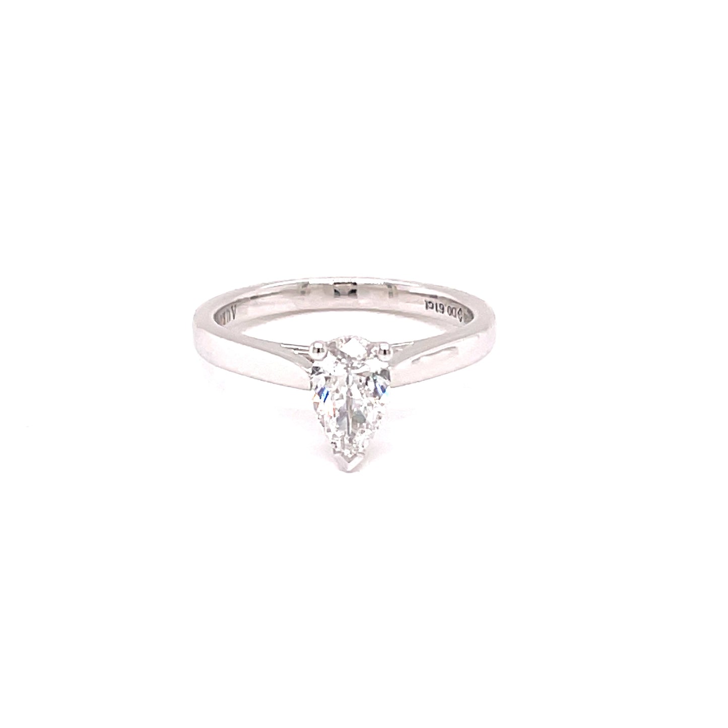 Aurora Pear Shaped Diamond Solitaire Ring - 0.61cts  Gardiner Brothers