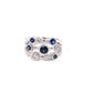 Sapphire and Diamond Bubble Style Ring  Gardiner Brothers
