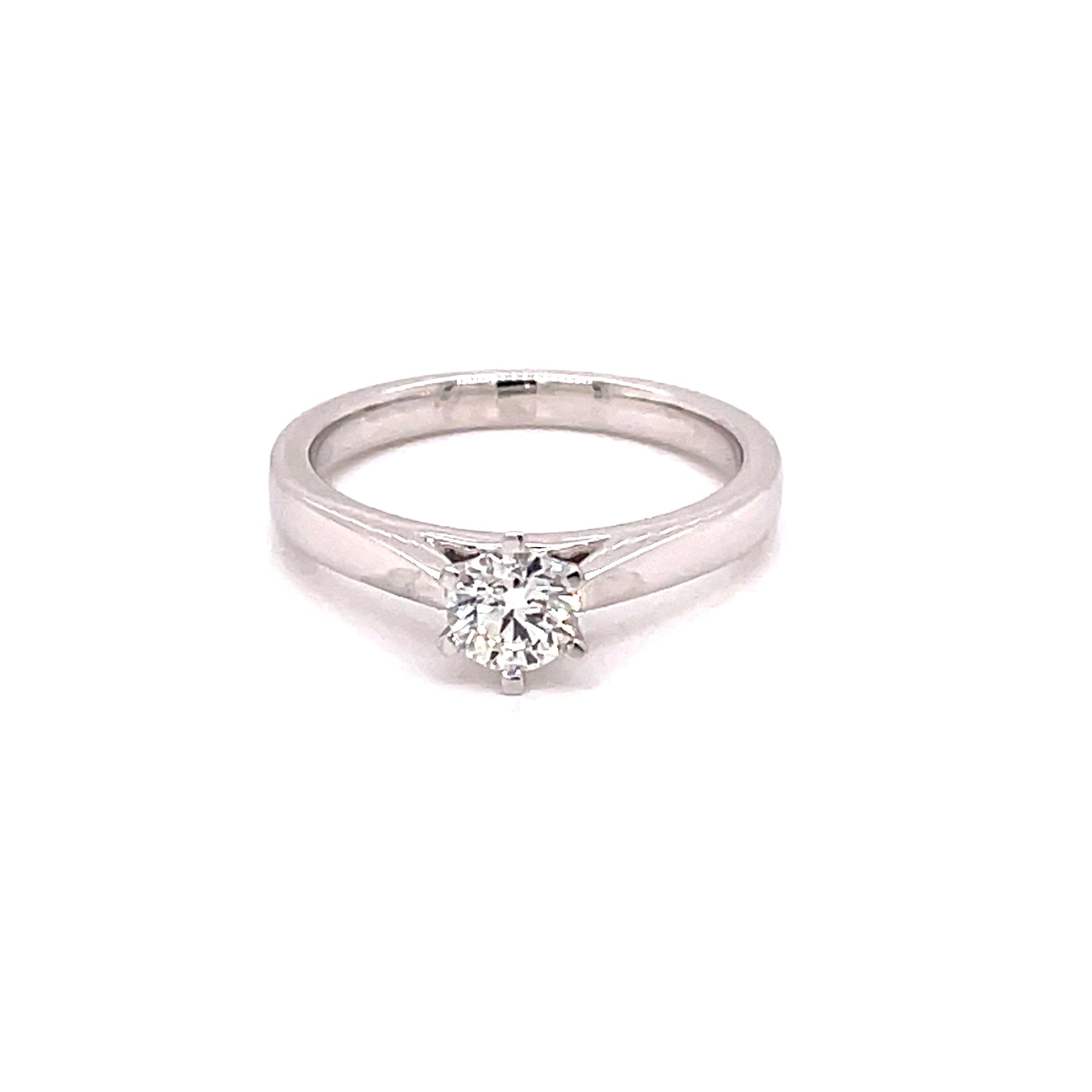 Round Brilliant Cut Diamond Solitaire Ring - 0.40cts  gardiner-brothers