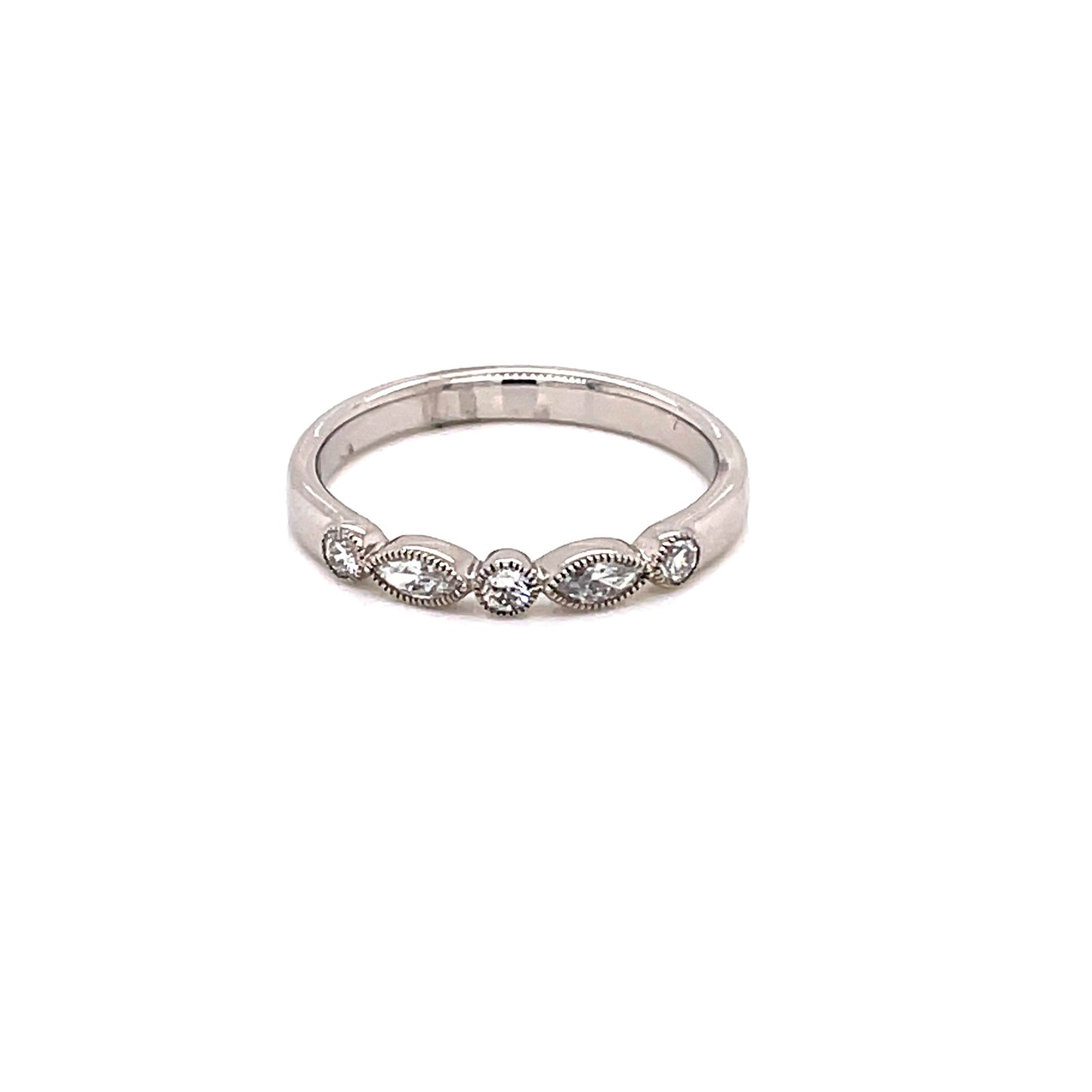 Brilliant and Marquise Cut Diamond Dress Ring  Gardiner Brothers