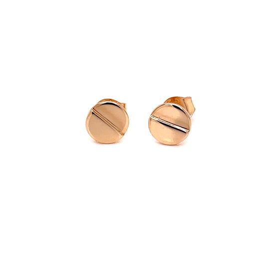 Yellow Gold Screw Head Earring  Gardiner Brothers