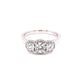 Round Brilliant Cut Diamond 3 Stone Halo Style Ring - 0.95cts  Gardiner Brothers
