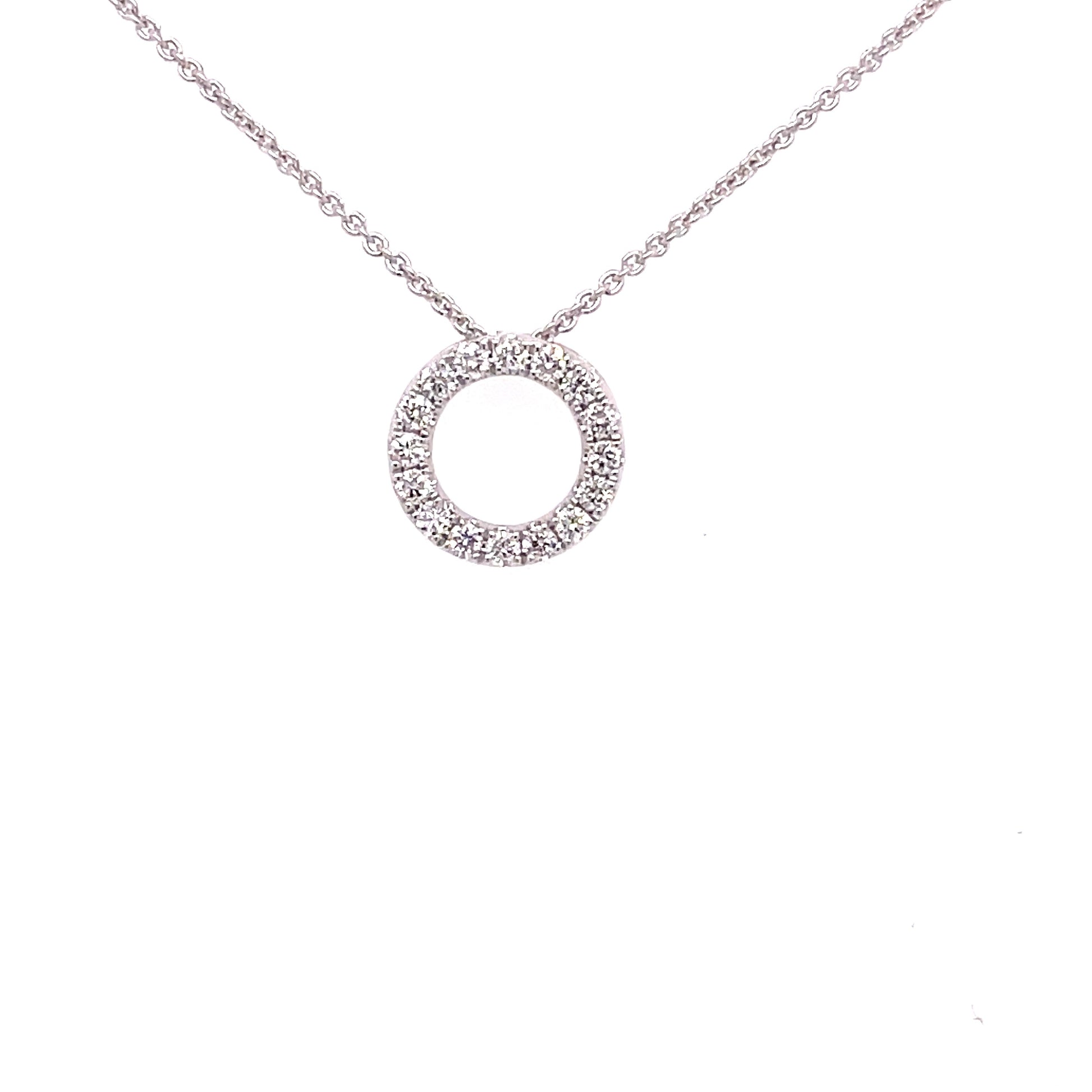 Diamond Circle Pendant - 0.15cts  Gardiner Brothers