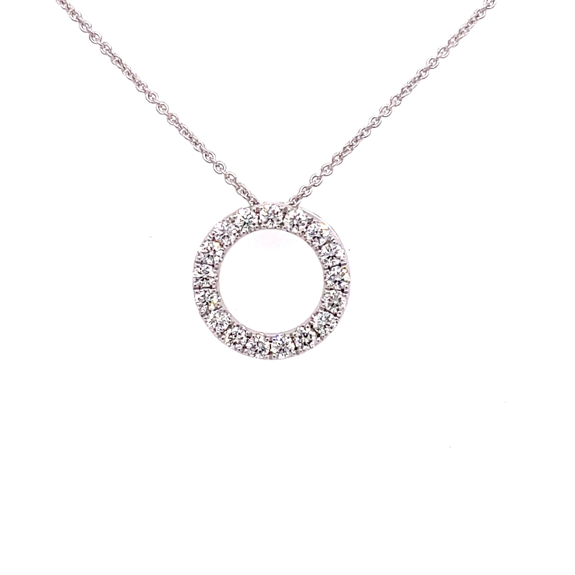 Diamond Circle Pendant - 0.35cts  Gardiner Brothers