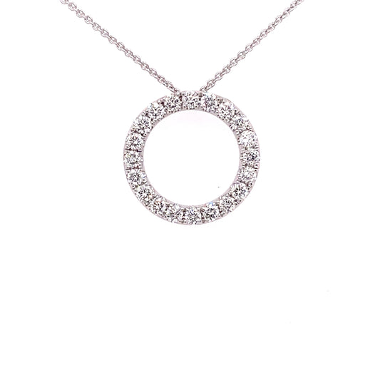 Diamond Circle Pendant - 0.50cts  Gardiner Brothers