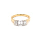 Yellow Gold Emerald Cut Diamond 3 Stone Ring - 1.21cts  Gardiner Brothers