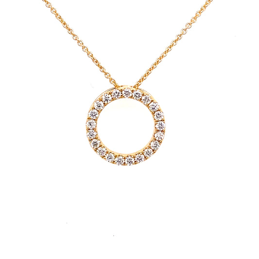 Diamond Circle Pendant - 0.25cts  Gardiner Brothers