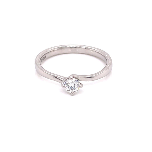 Round Brilliant Cut Diamond Solitaire Ring - 0.40cts  Gardiner Brothers