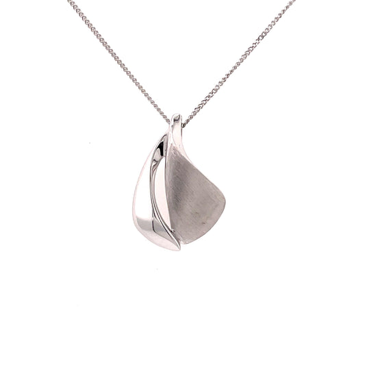 White Gold, Split Blade Style Pendant  Gardiner Brothers   