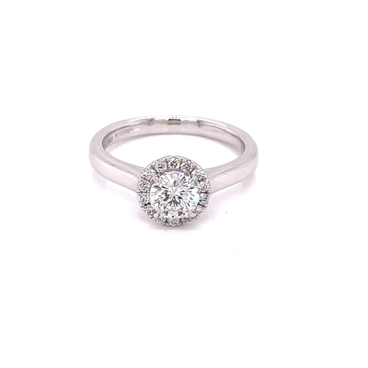 Aurora Cut Diamond Halo Ring - 0.70cts  Gardiner Brothers