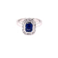Sapphire and Diamond Vintage Style Cluster Ring  Gardiner Brothers