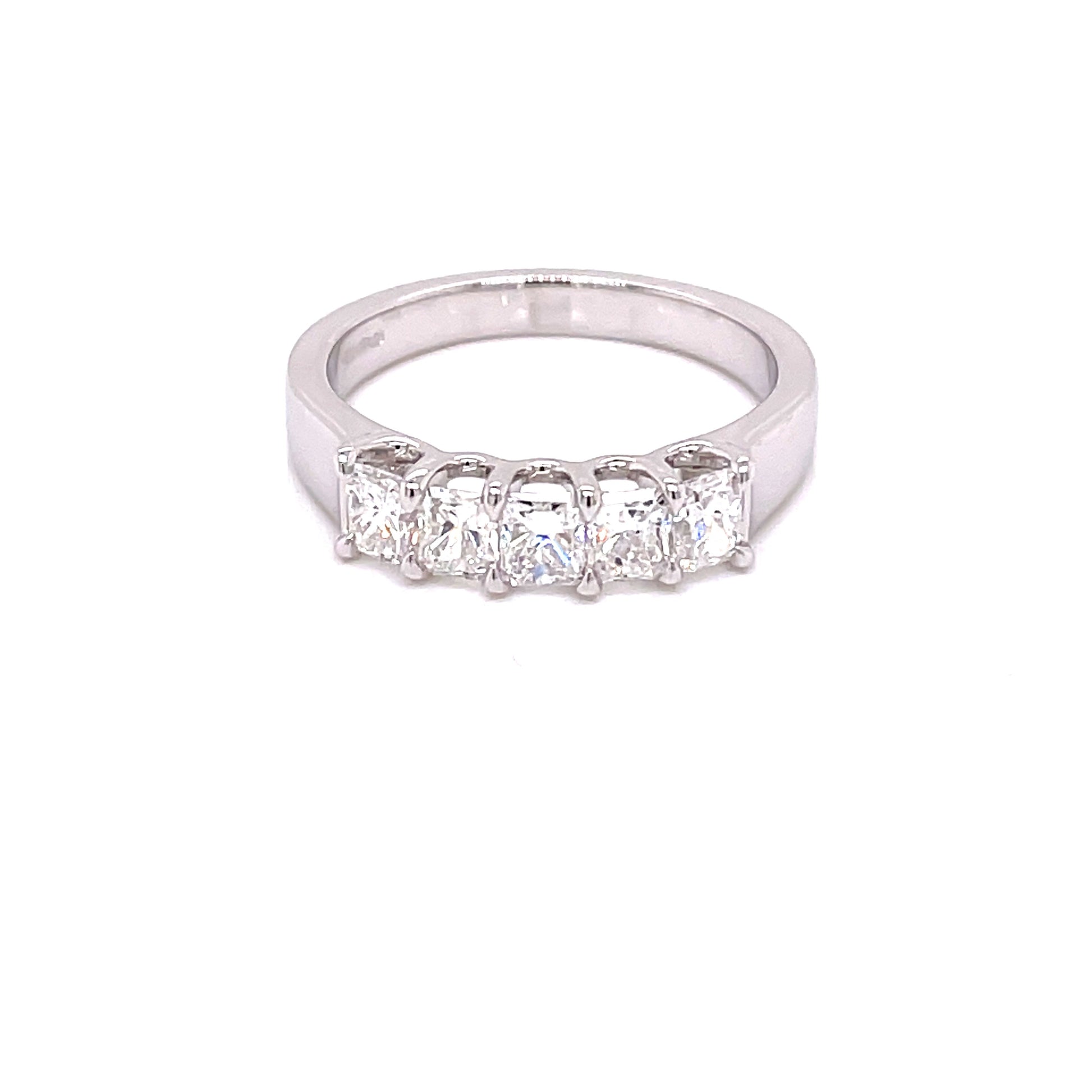 Radiant Cut Diamond 5 Stone Ring - 1.07cts  Gardiner Brothers