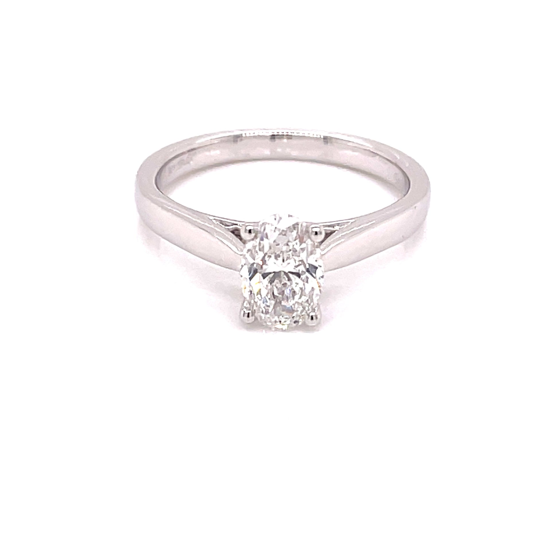 Oval Shaped Diamond Solitaire Ring - 1.00cts  Gardiner Brothers