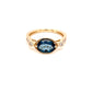 London Blue Topaz and Diamond Ring  Gardiner Brothers