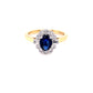 Sapphire and Diamond Fancy Cluster Style Ring  Gardiner Brothers
