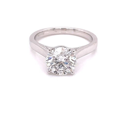 Round Brilliant Cut Diamond Solitaire Ring - 2.00cts  Gardiner Brothers