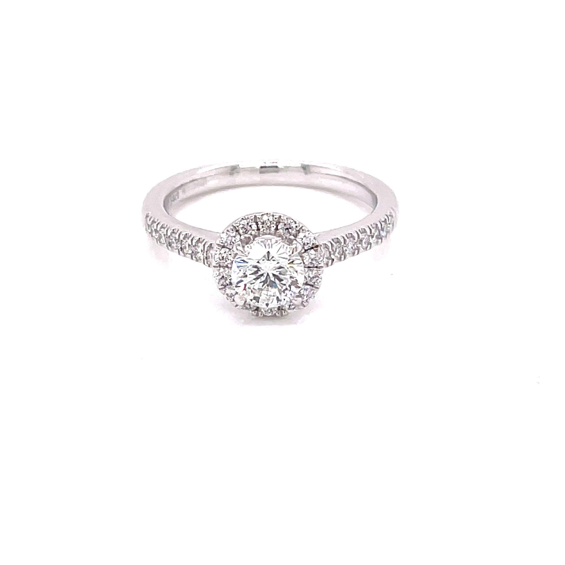 Aurora Cut Diamond Halo Style Ring - 0.86cts  Gardiner Brothers