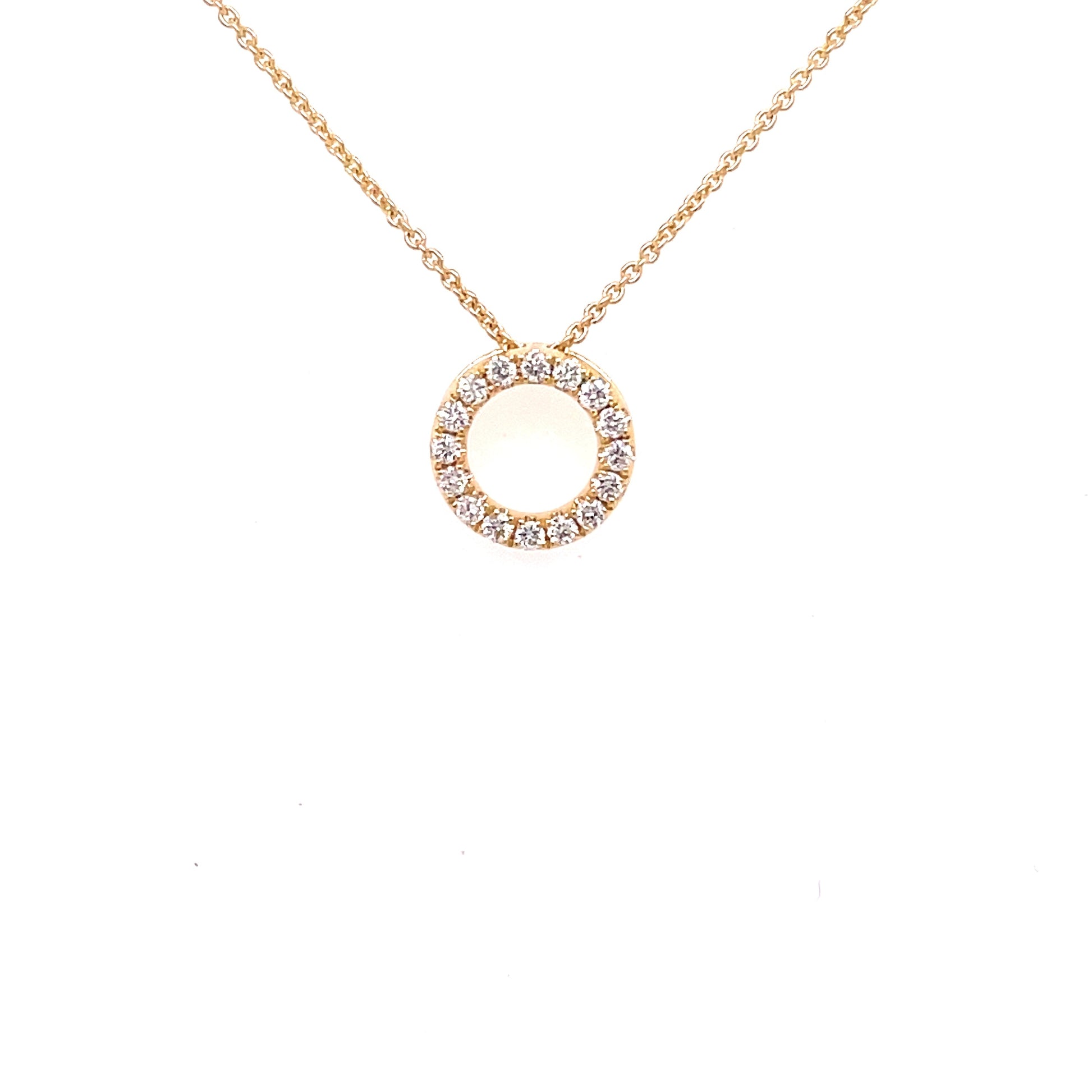 Diamond Circle Pendant - 0.15cts Pendant Gardiner Brothers