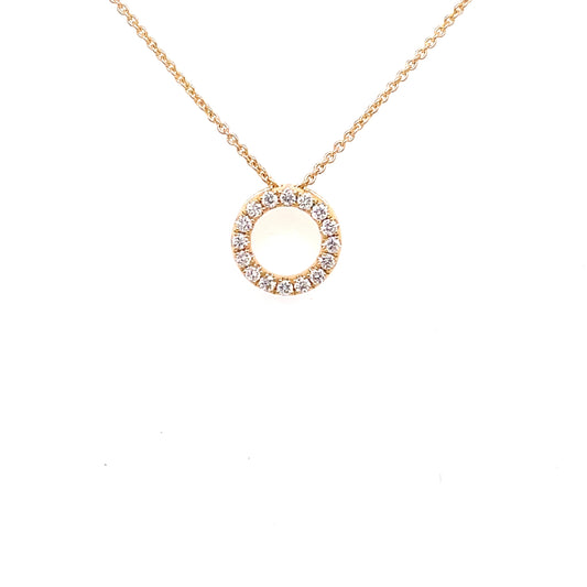 Diamond Circle Pendant - 0.15cts Pendant Gardiner Brothers